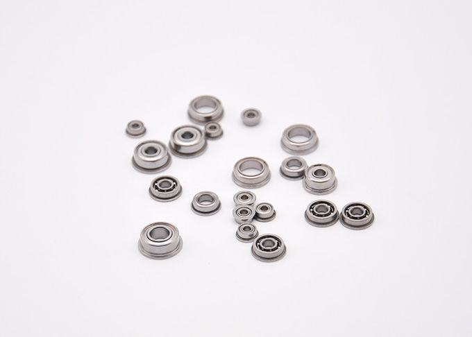 FR166ZZ Flanged Ball Bearing High Precision ABEC5 / ABEC3 Chromes Steel Stainless Steel 1
